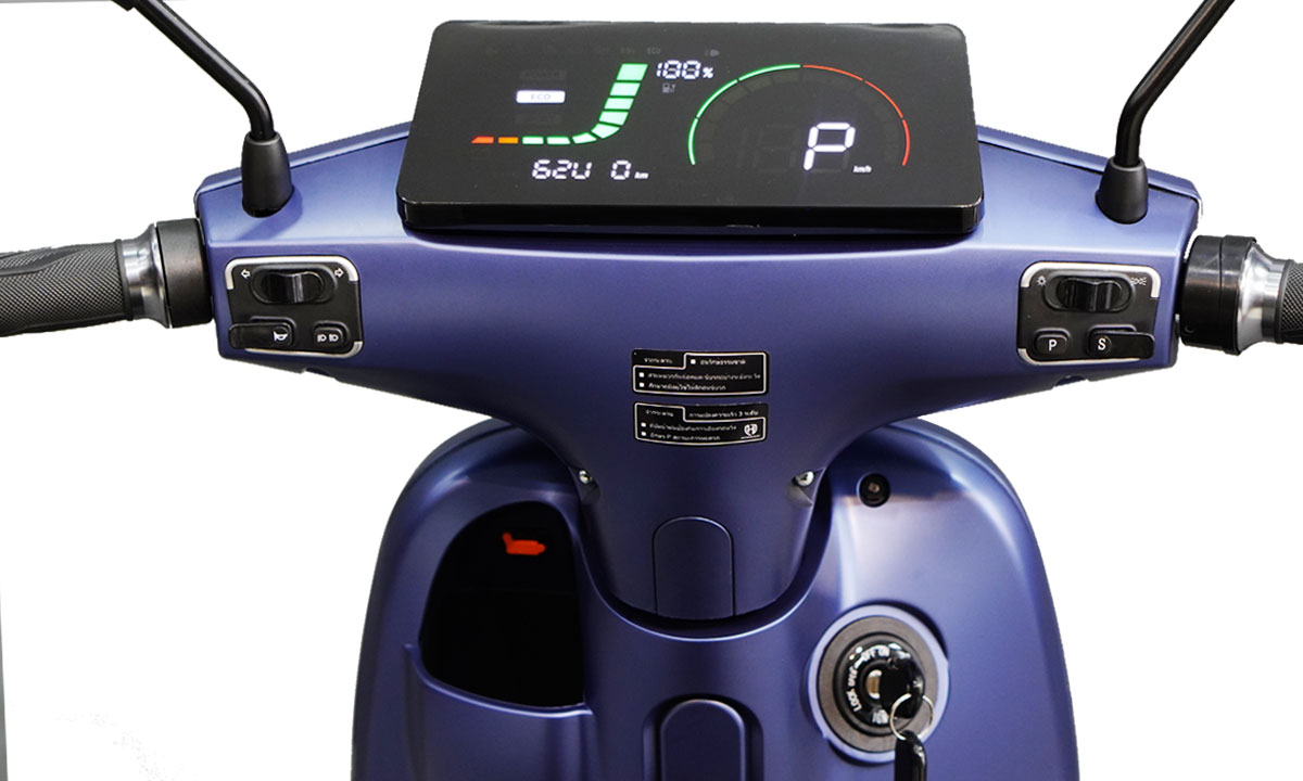Đồng hồ led hiển thị chức năng của xe tay ga điện Honmaki X6